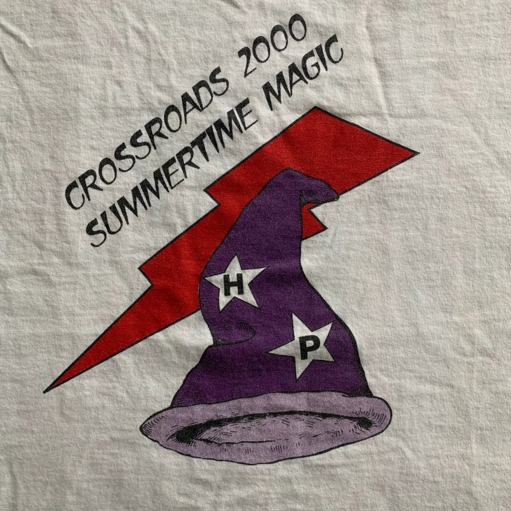 Vintage Y2K 2000 Harry Potter Spoof Summertime Magic Wizard Graphic Tee - Picture 7 of 12